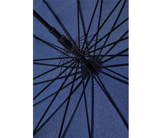 Парасолька тростина Krago з прямою дерев'яною ручкою, 16 спиць, синя (6639) - 11321 large popup