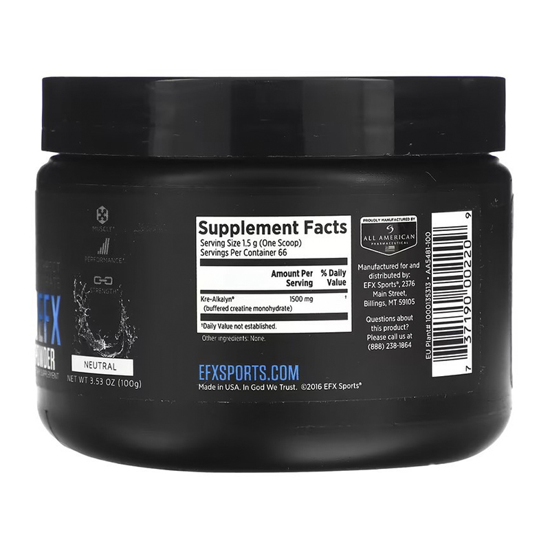 Креатин EFX Kre-Alkalyn Powder 100 g (Neutral) large popup