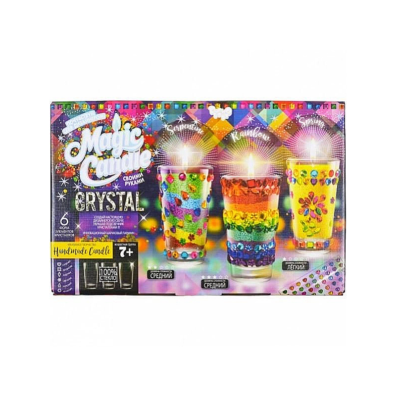 Творчість. Парафінові свічки з кристалами Magic Candle Crystal 35*23*7 см (MgC-02-01) (M18569) large popup