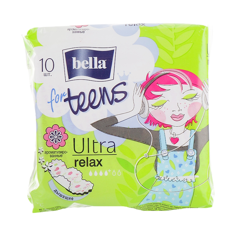 Критичні прокладки Bella for Teens 10шт Релакс Ультра тонкі (для підліток) large popup