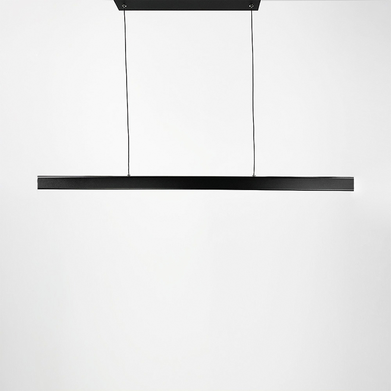 Лінійний чорний мінімалістичний LED світильник large popup