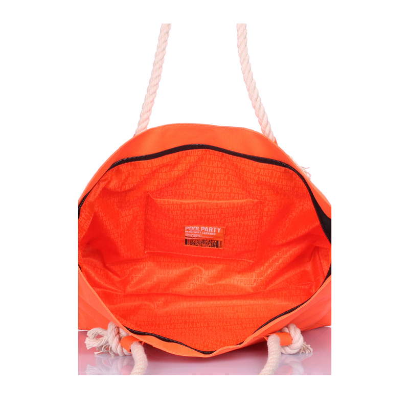 Літня сумка POOLPARTY Breeze з якорем, помаранчева large popup