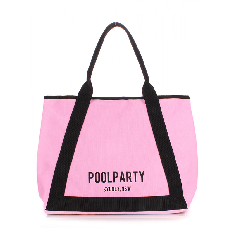 Літня сумка POOLPARTY Laguna рожева large popup