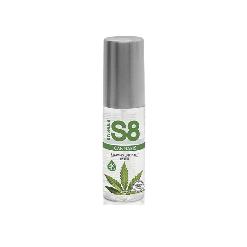 Лубрикант Stimul8 S8 Hybrid Cannabis Lube, на гібридній основі, 50 мл (184) large popup