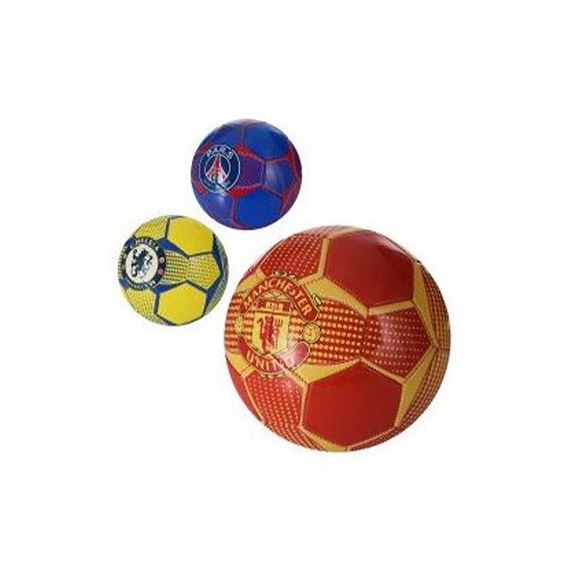 М'яч футбольний, розмір 5, ПВХ 1,8 мм, 300 г, 3 різновиди (клуби) (EV-3349) large popup