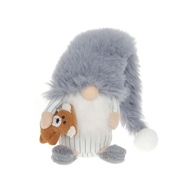 М'яка іграшка Гном з Ведмедиком, 58см, колір - синій large popup