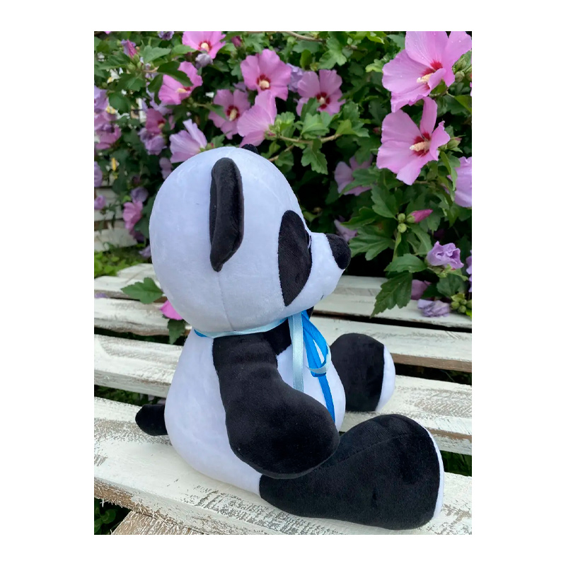 М’яка іграшка панда, чорно білий, 33 см, (М004/0) large popup