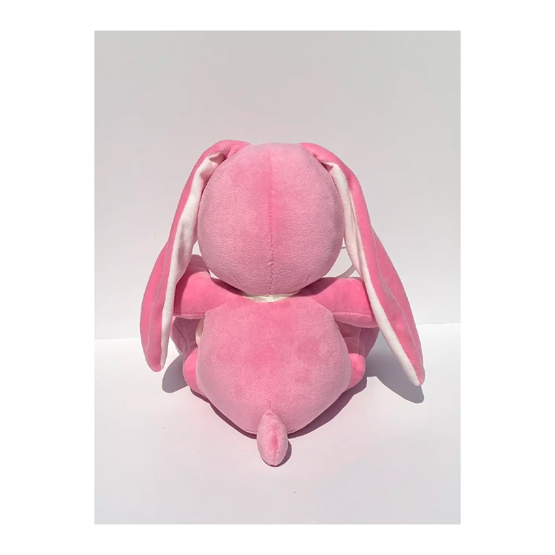 М’яка іграшка зайчик Діксі, рожевий, 33 см, (М001/01) large popup