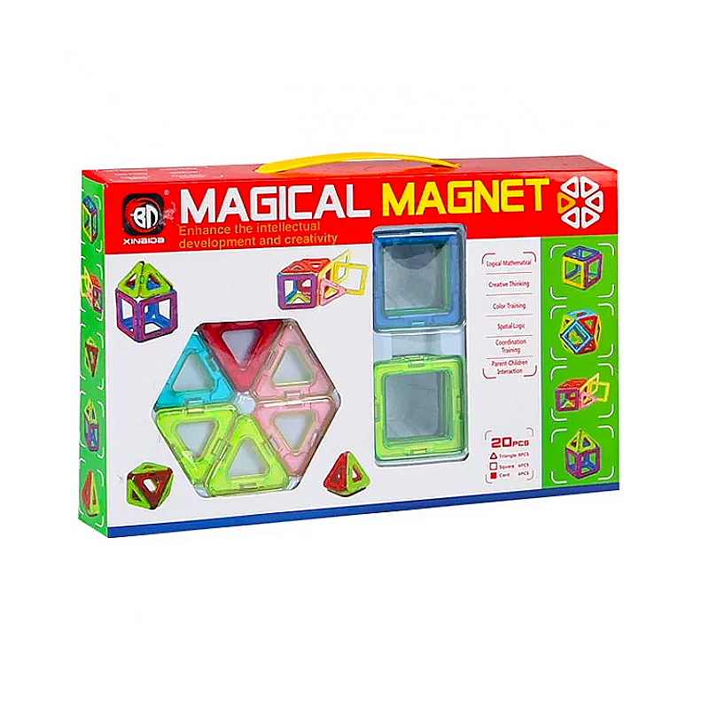 Магнітний конструктор Magical Magnet 20 ел large popup