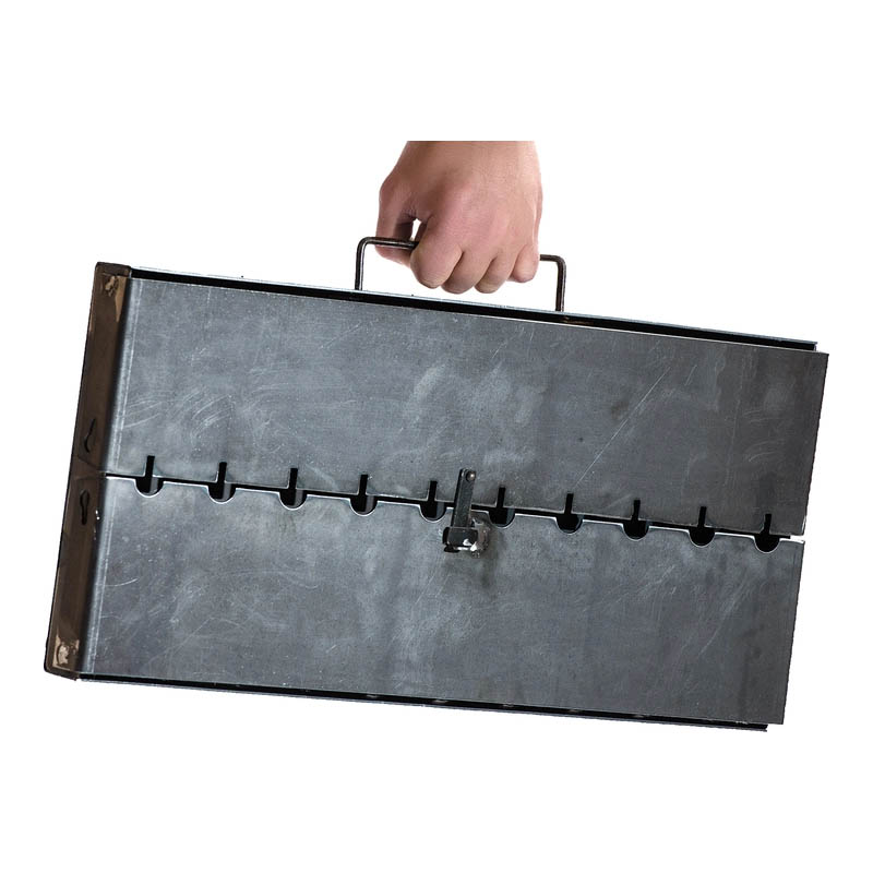 Мангал чемодан (валіза) на 10 шампуров, 2мм	(ДхВхШ: 53,5х48х31), (МЧ-10/2)МП - 36781 large popup