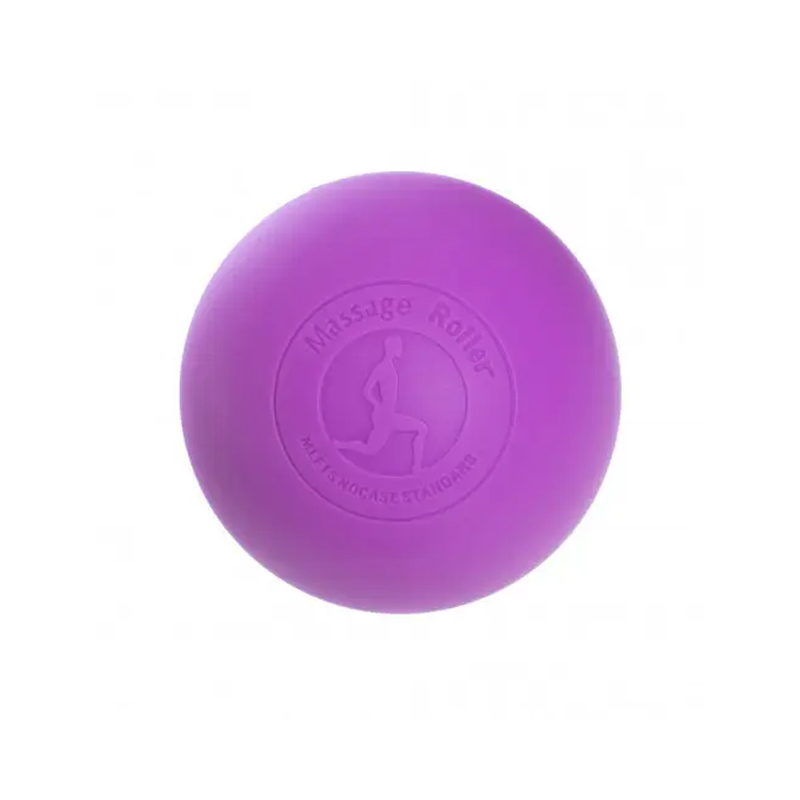 Масажний м'ячик EasyFit каучук 6,5 см фіолетовий large popup