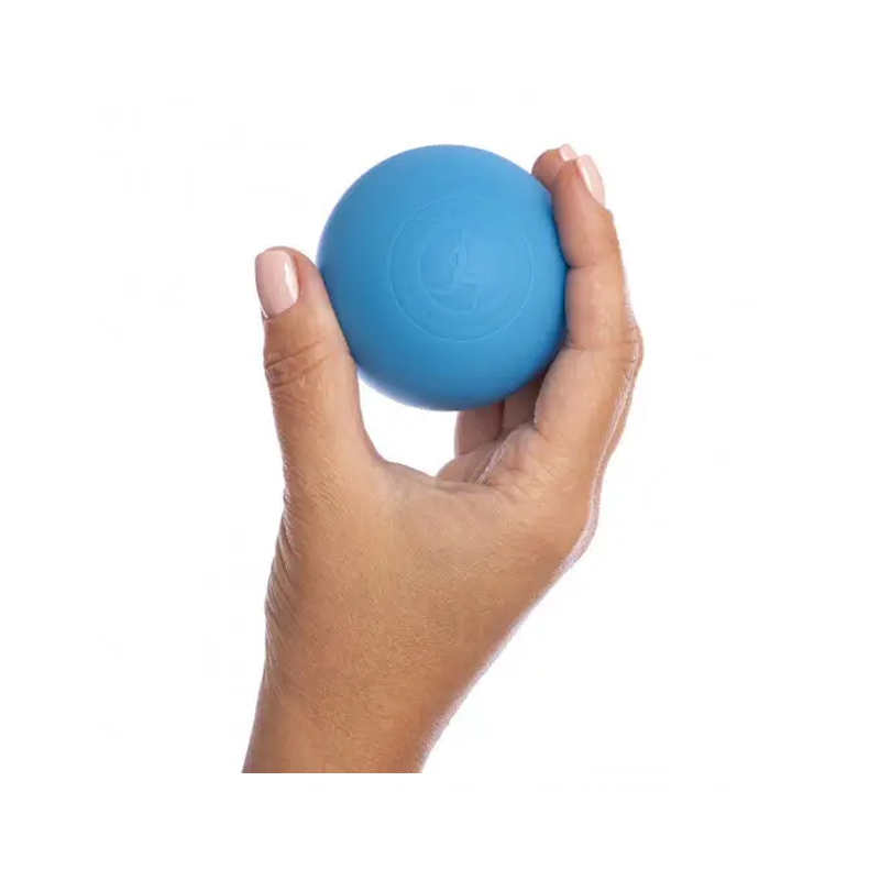 Масажний м'ячик EasyFit каучук 6,5 см синій large popup