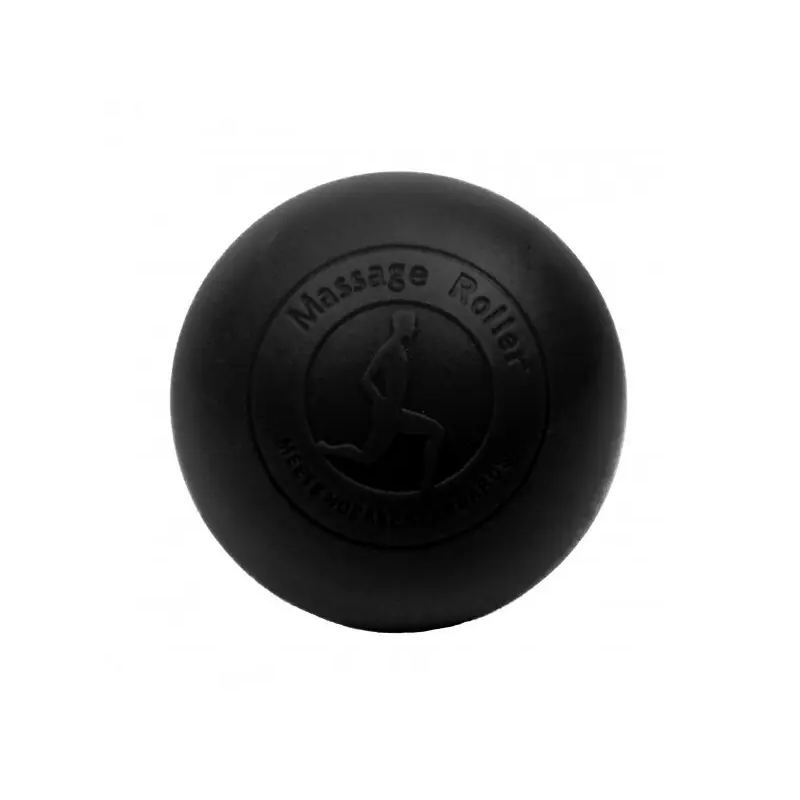 Масажний м'ячик EasyFit каучук 6,5 см чорний large popup