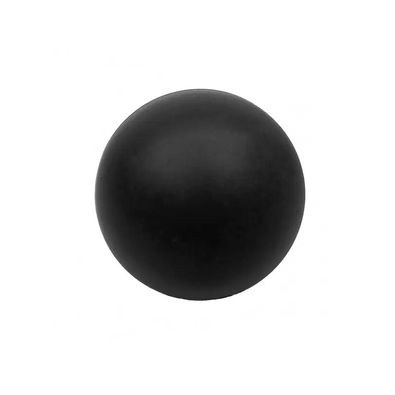 Масажний м'ячик EasyFit каучук 6,5 см чорний large popup