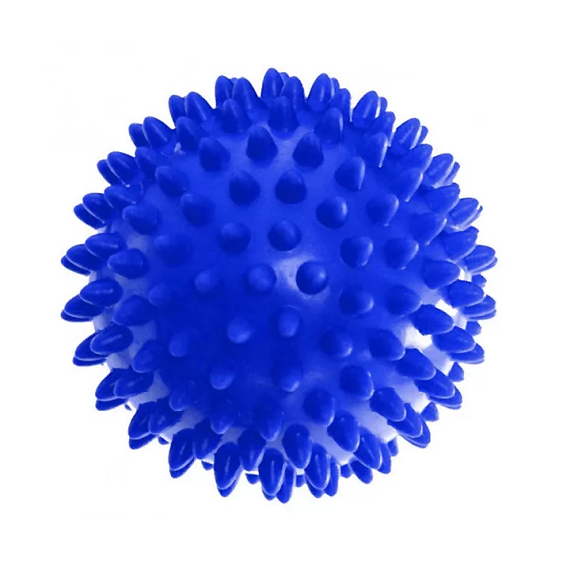 Масажний м'ячик EasyFit PVC 9 см жорсткий синій large popup