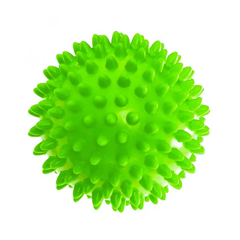 Масажний м'ячик EasyFit PVC 9 см жорсткий зелений large popup