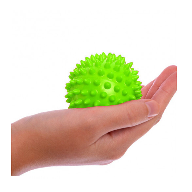 Масажний м'ячик EasyFit PVC 9 см жорсткий зелений large popup