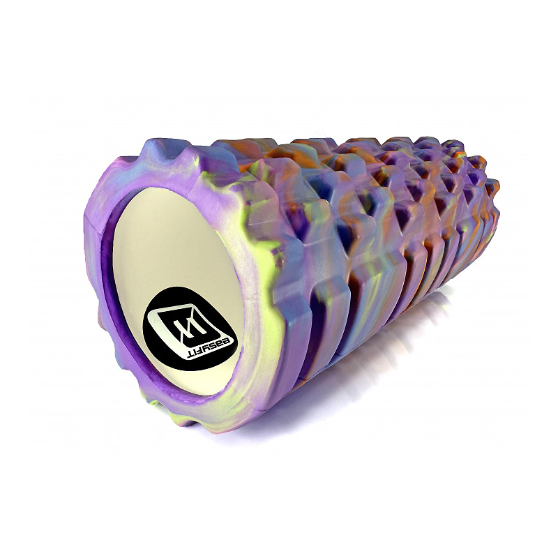 Масажний ролик EasyFit Grid Roller 33 см v.1.1 (M) Фіолетовий large popup