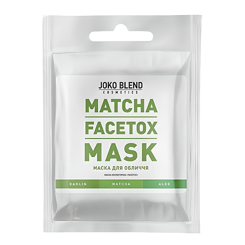 Маска для обличчя Joko Blend Matcha Facetox, 20г (404748) large popup