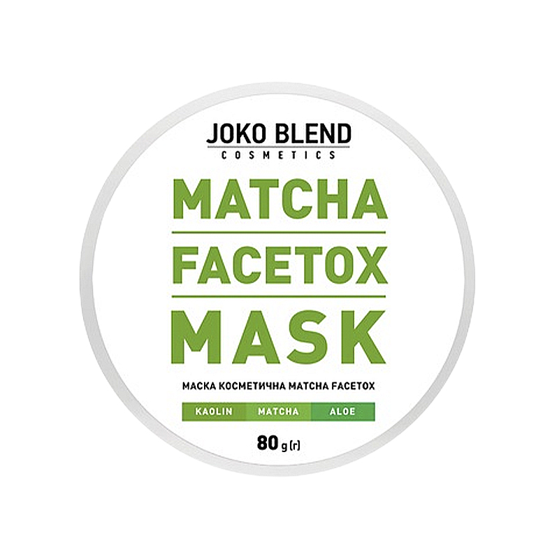 Маска для обличчя Joko Blend Matcha Facetox, 80г (404731) large popup