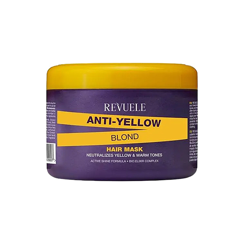 Маска REVUELE Anti Yellow Blond, для волосся з антижовтим ефектом, 500 мл (105607)  large popup