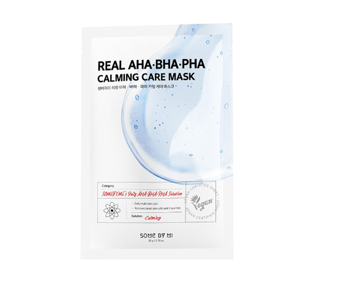 Маска - пилинг AHA-BHA-PHA Calming Care Mask тканевая с кислотами large popup