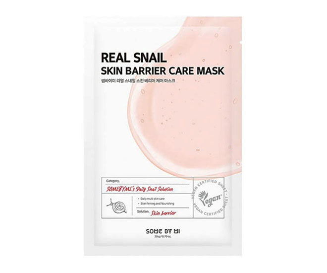 Маска Some By Mi Real Snail Skin Barrier care Mask тканевая с муцином улитка large popup