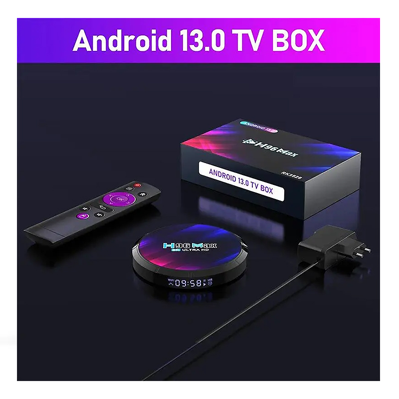 Медіаплеєр Android TV BOX Н96 Max  4Gb/64Gb +Air Mouse||||Keyboard, Wi-Fi6 2.4G/5G , BT5.0, 8K large popup