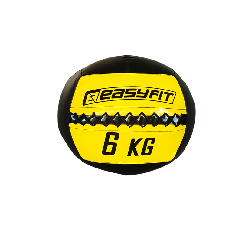 Медичний м'яч EasyFit Wall Ball 6 кг 34 см жовтий (EF-WB-06)  large popup