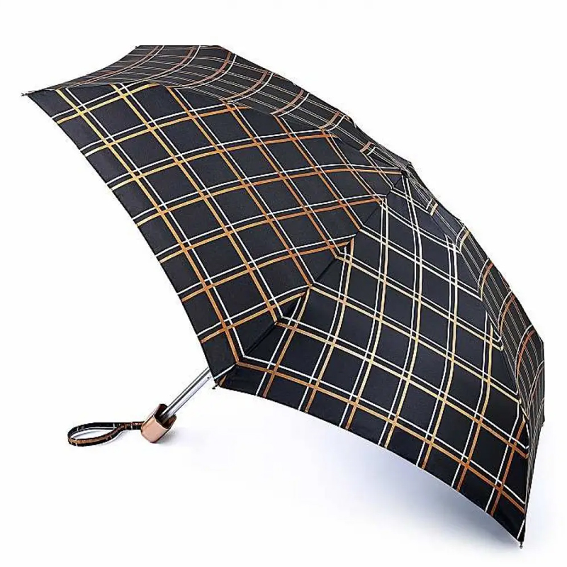 Міні парасолька жіноча Fulton Tiny-2 L501 Golden Check (56388) large popup