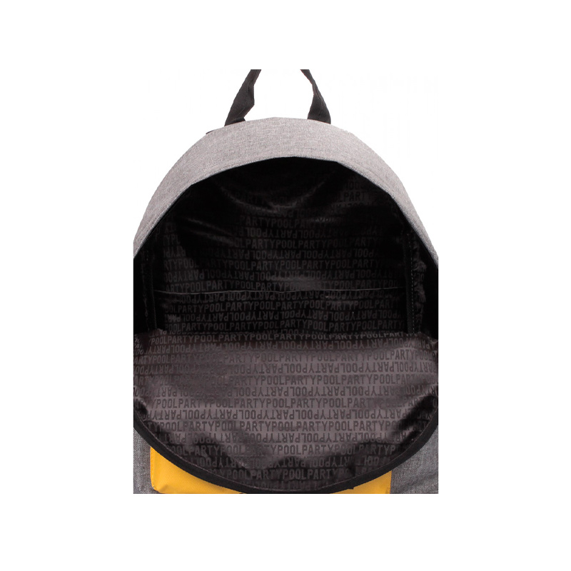 Міський рюкзак POOLPARTY сіро-жовтий (backpack-yellow-grey) large popup