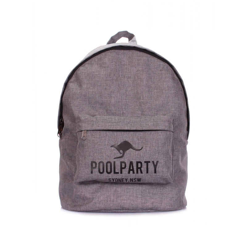 Міський рюкзак POOLPARTY темно-сірий (backpack-ripple) large popup