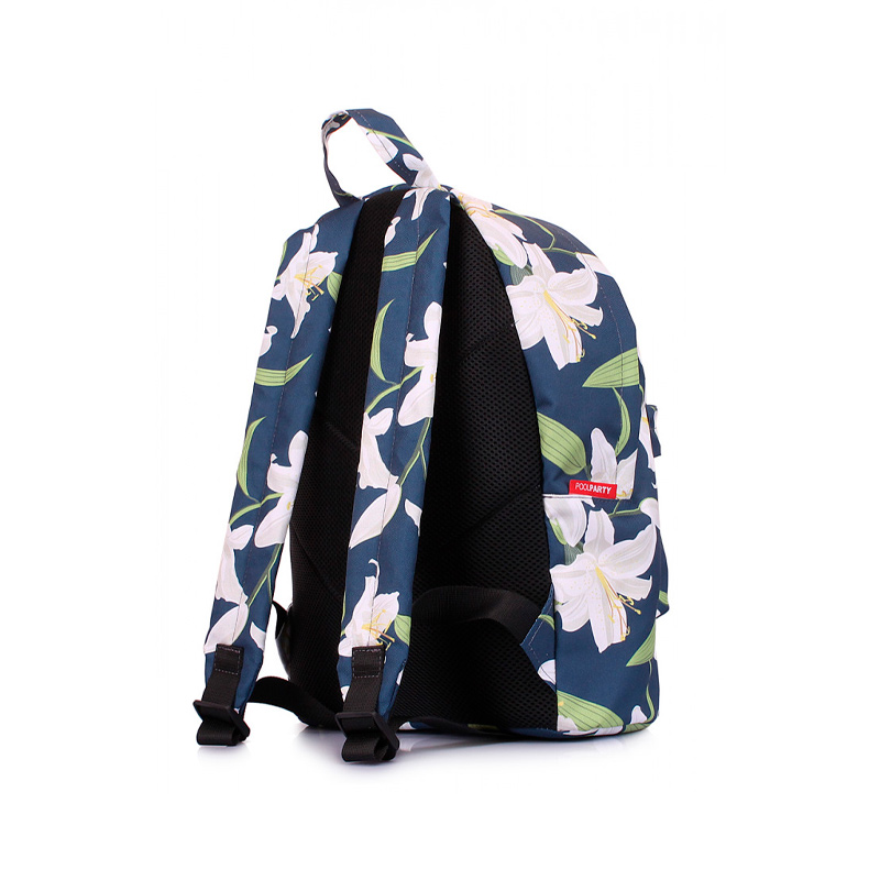 Міський рюкзак POOLPARTY з ліліями (backpack-lily) large popup