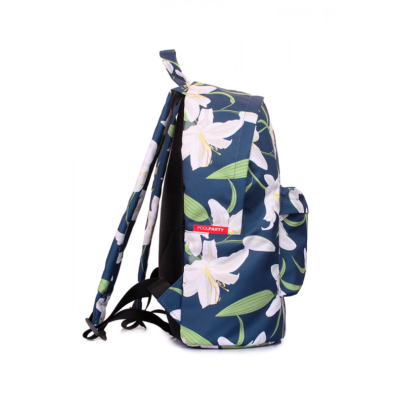 Міський рюкзак POOLPARTY з ліліями (backpack-lily) large popup