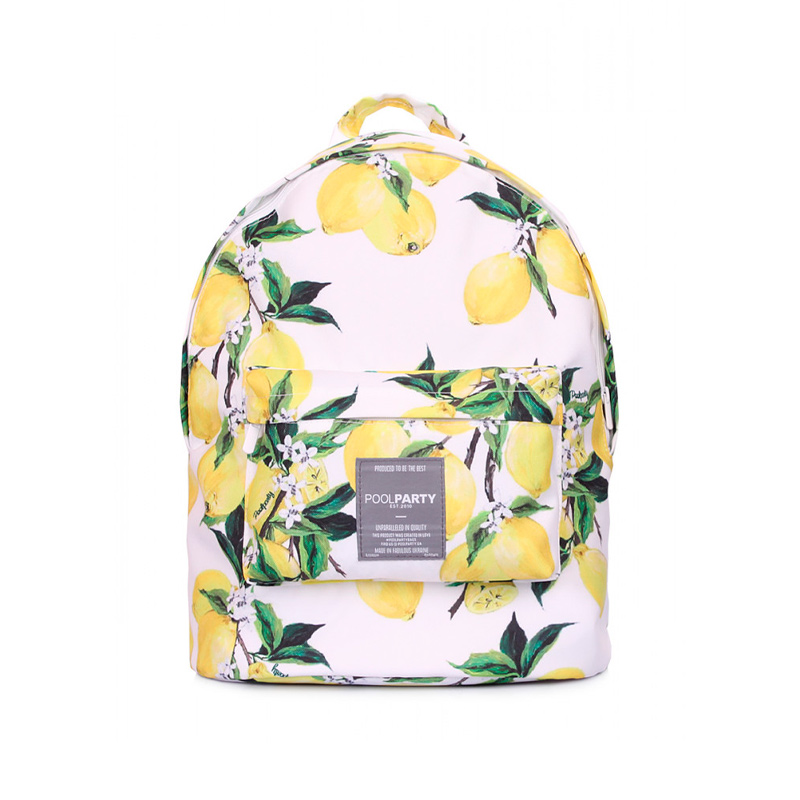 Міський рюкзак POOLPARTY з лимонами (backpack-lemons) large popup