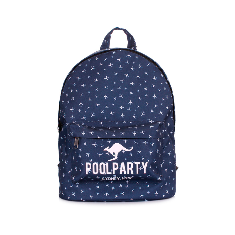 Міський рюкзак POOLPARTY з літачками (backpack-planes-darkblue) large popup