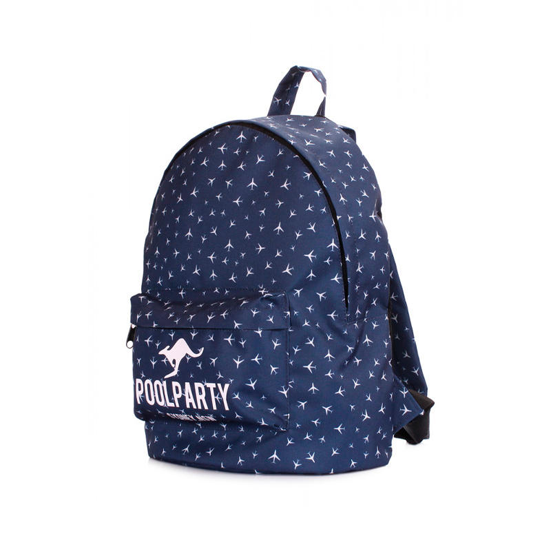 Міський рюкзак POOLPARTY з літачками (backpack-planes-darkblue) large popup