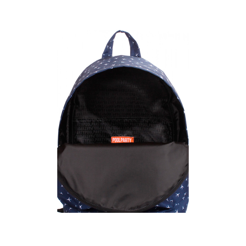 Міський рюкзак POOLPARTY з літачками (backpack-planes-darkblue) large popup