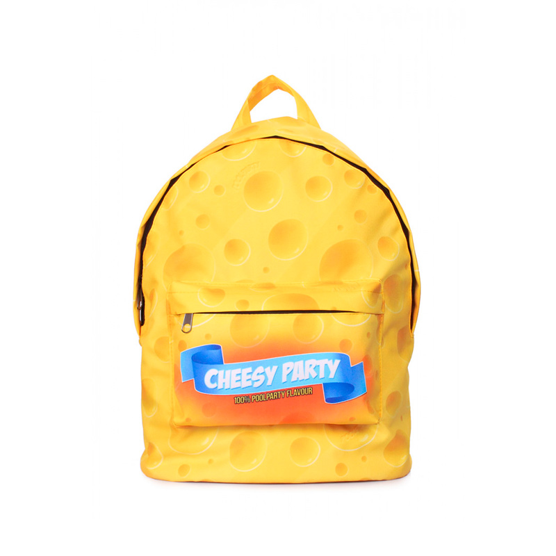 Міський рюкзак POOLPARTY з сирним принтом (backpack-cheese) large popup