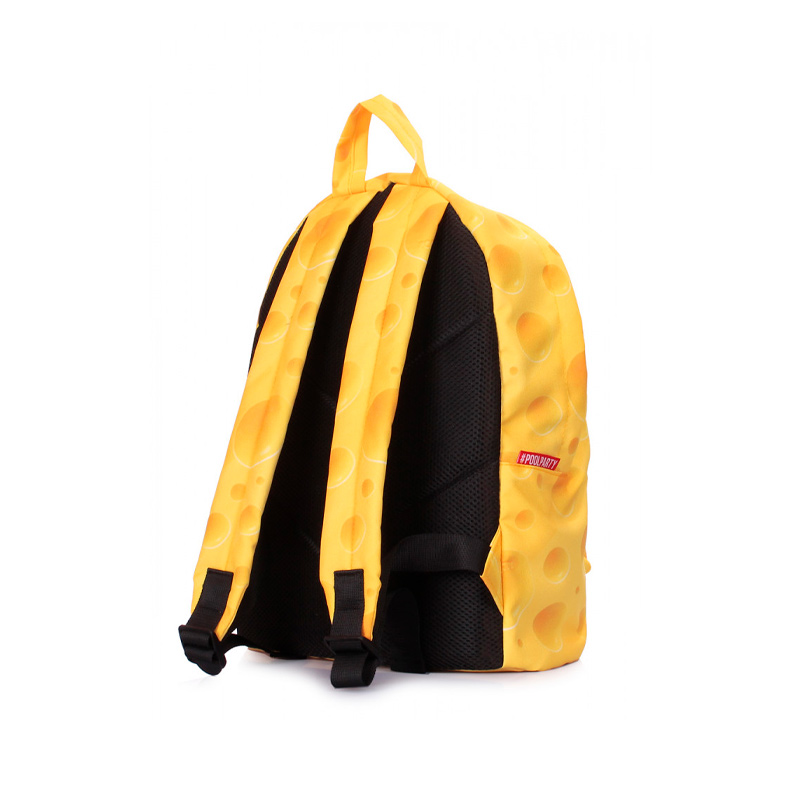 Міський рюкзак POOLPARTY з сирним принтом (backpack-cheese) large popup