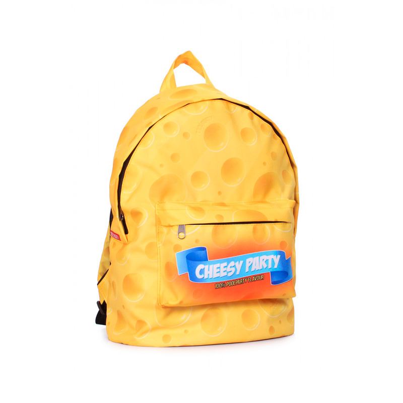 Міський рюкзак POOLPARTY з сирним принтом (backpack-cheese) large popup