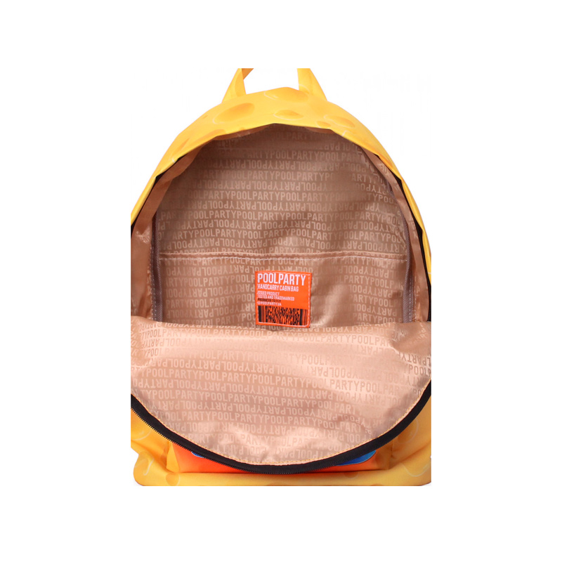 Міський рюкзак POOLPARTY з сирним принтом (backpack-cheese) large popup