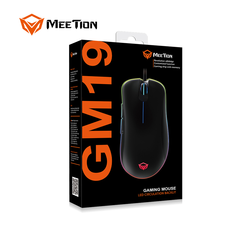 Миша комп'ютерна Meetion MT-GM19 Ігрова, чорна large popup