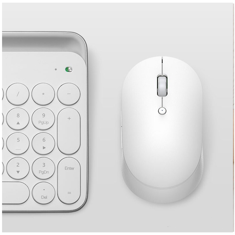 Мишка Xiaomi Wireless Mouse Silent Edition Dual Mode (HLK4040GL) White large popup