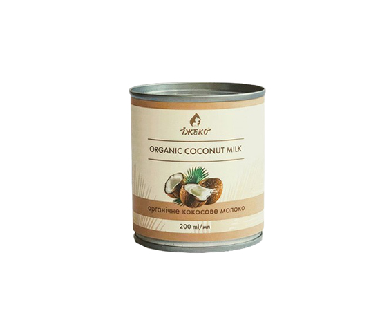 Молоко 'Їжеко' кокосове органічне (17%), 200 мл. large popup