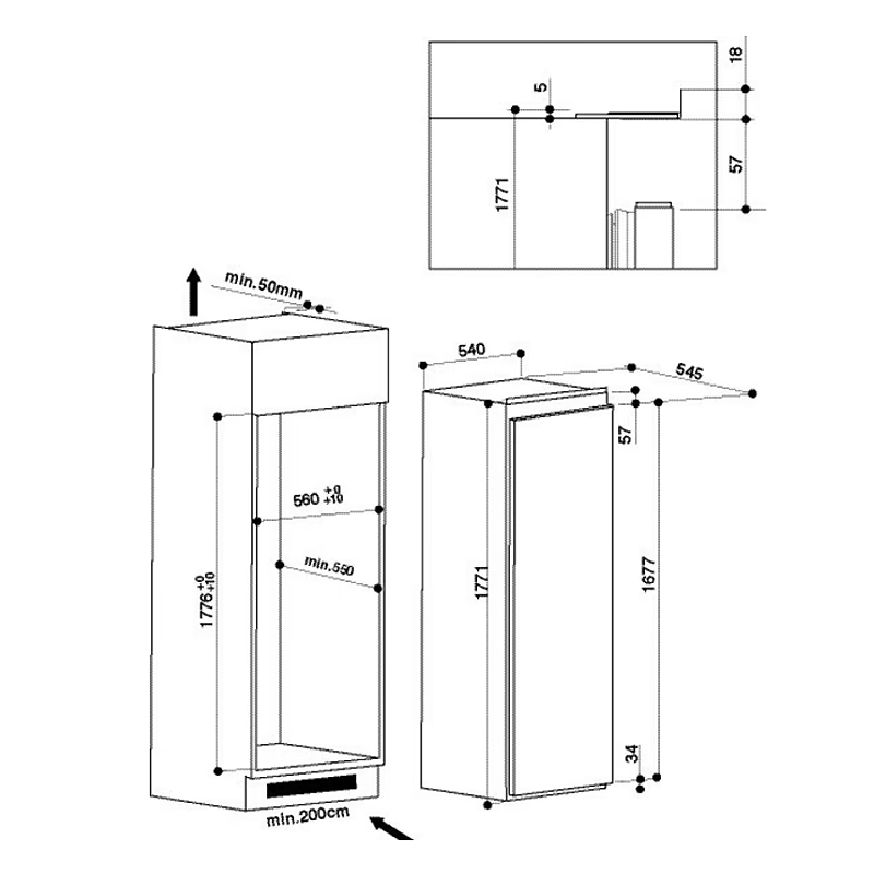 Морозильна камера Whirlpool AFB 1840 A  (вбудована) large popup