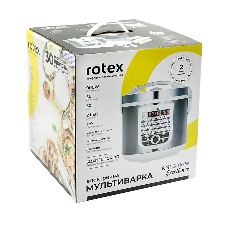Мультиварка Rotex RMC505-W Excellence (безкоштовна доставка) large popup