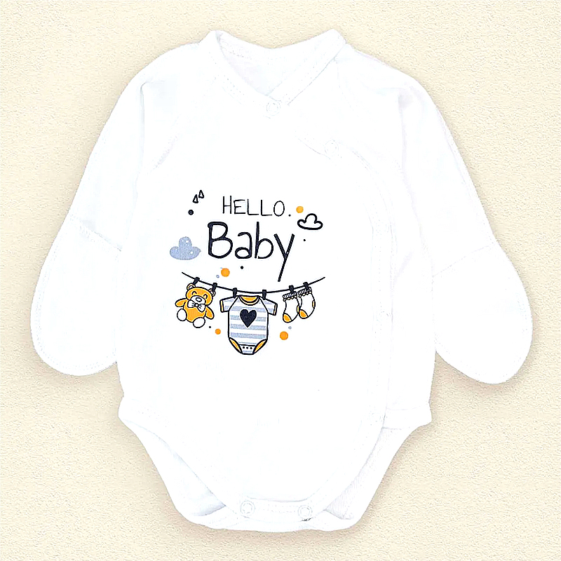 Набір Dexter's для новонародженого боді + повзунки "Hello Baby", молочний, 56 см (d945х-мл) large popup