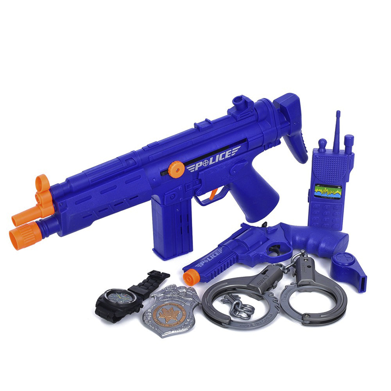 Набір зі зброєю, трещітка, автомат 37см, пістолет/револьвер, жилет, рація (36210-20) large popup