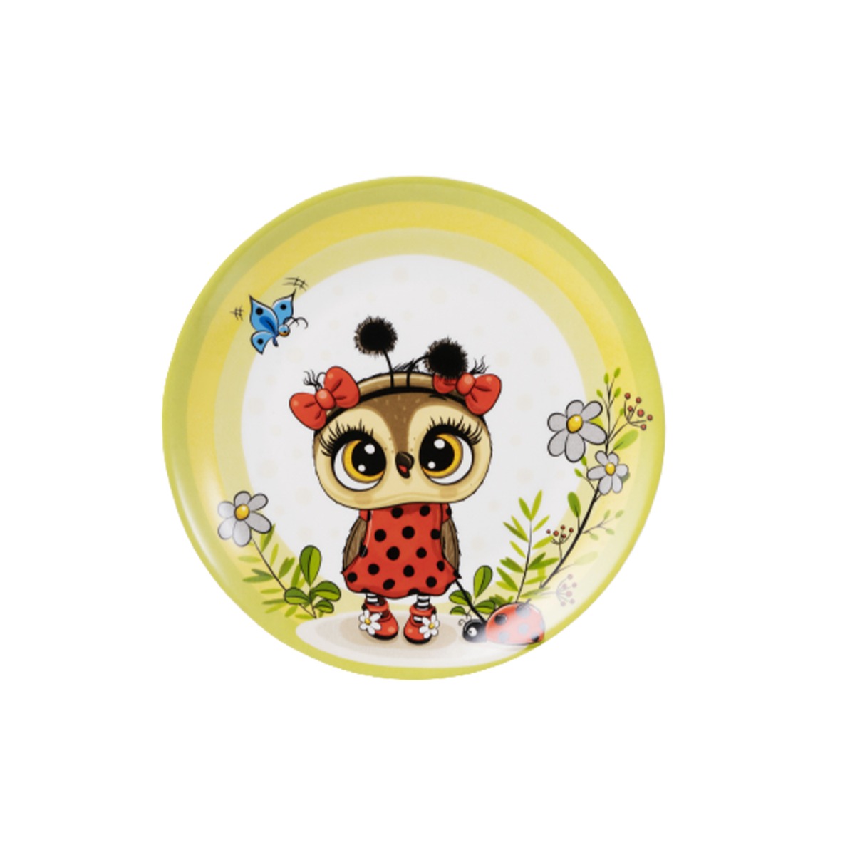 Набір дитячого посуду Ardesto Lucky Owl 3 предмета, порцеляна (AR3454LS) - 26942 large popup